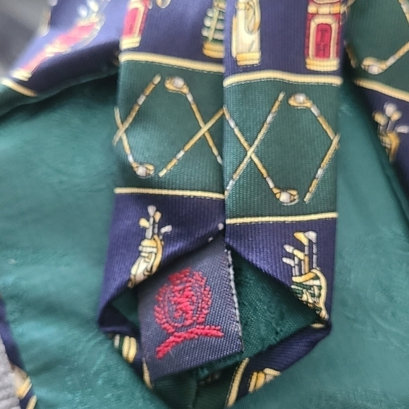 Tommy Hilfiger Grampa Men Necktie Golf Print - Picture 4 of 7
